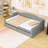 Upholstered Daybed with LED Belt and 2 Drawers