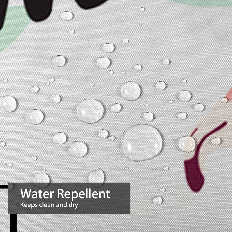 Rideau de douche imperméable et coloré avec 12 crochets, L 72 po x l 78 po