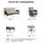 Aristil 5-Person PE Wicker Outdoor Patio Conversation Set With Swivel Glider Chair With Ottomans And Cushions-120284805