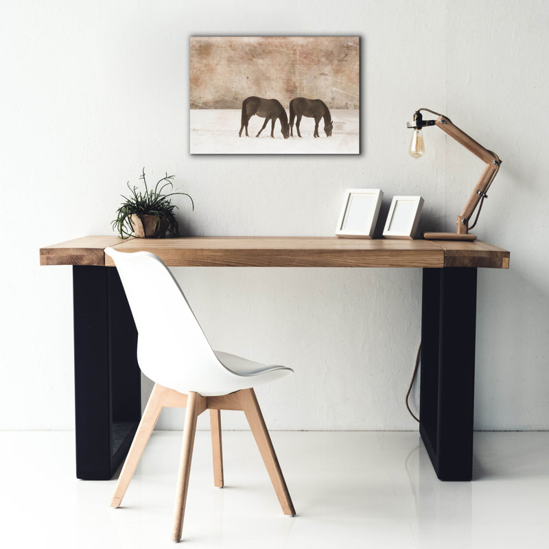  «Grazing pair 2» par Erin Clark, art mural sur toile, 18 po x 12 po, H 18 po x l 26 po x P 0,75 po
