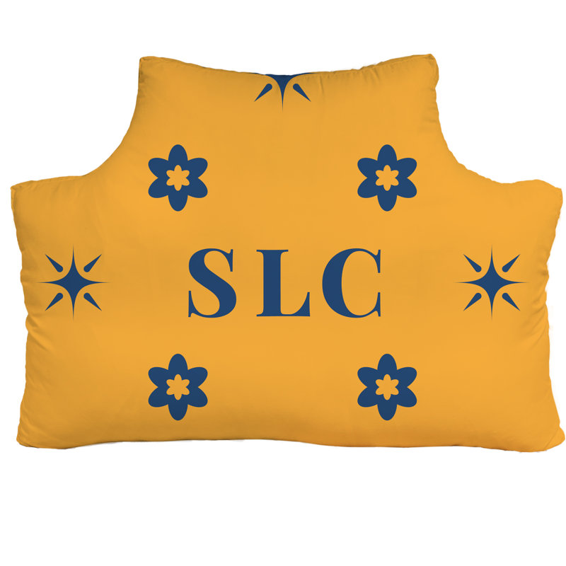 Tête de lit simple Salt Lake City Basketball 39,5 po x 29,5 po, Couleurs dorées et bleues de Salt Lake City