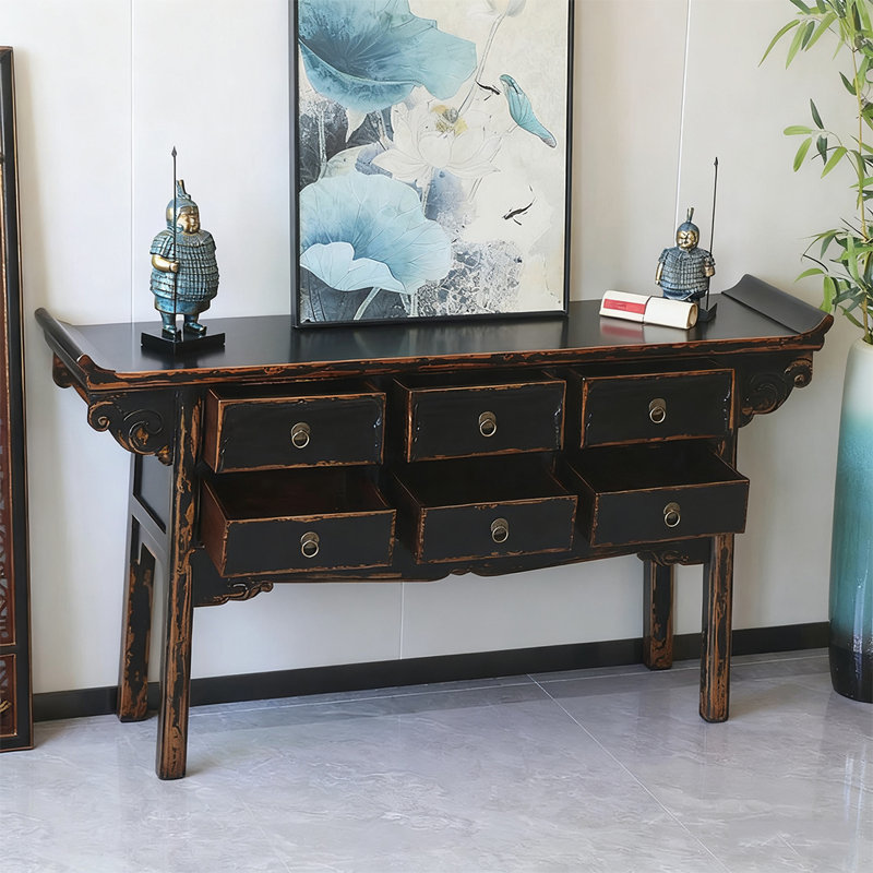 Console Retro Classical Multifonctional, Noir