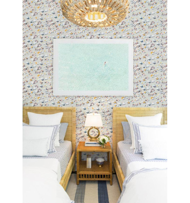 Gray Malin Sunbathers 10' L Wallpaper Tile, Self-adhesive, Vinyl