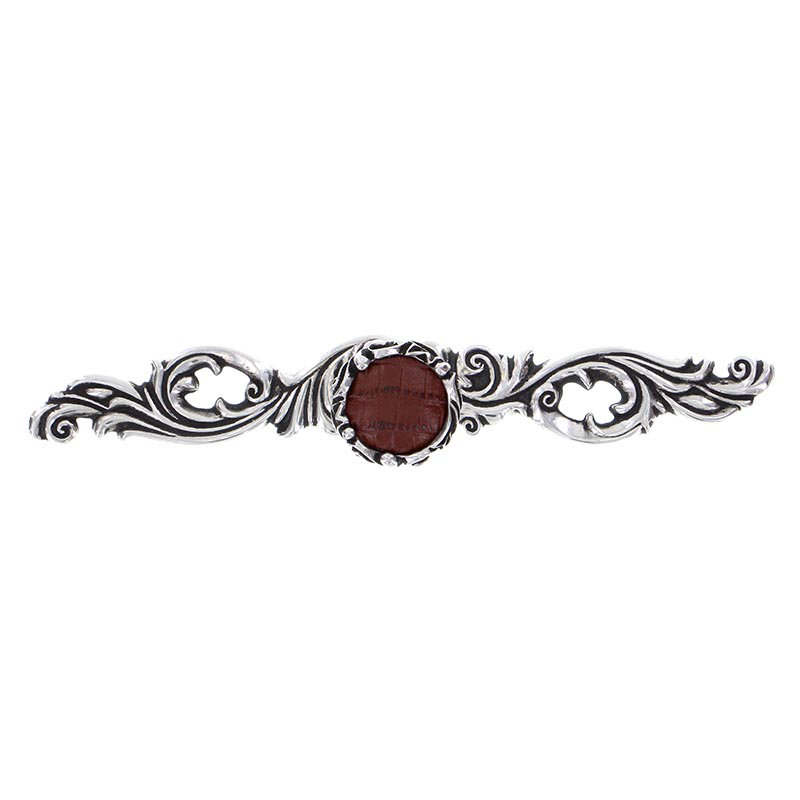 Liscio Novelty Knob, Brown, Vintage Pewter