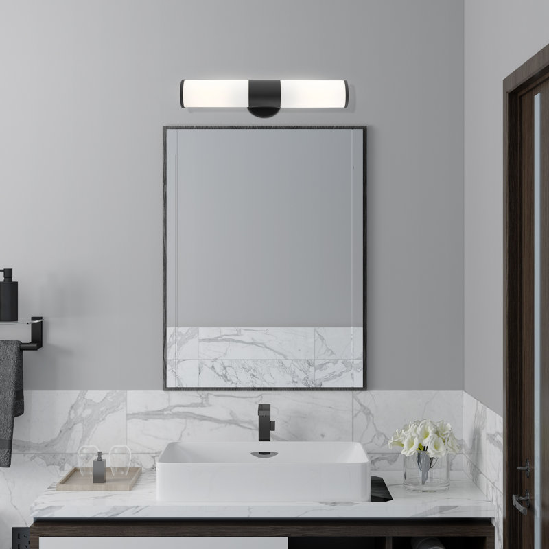 Éclairage pour salle de bain à 2 lumières à intensité variable Collingwood, Noir