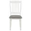 Dining Table For 6, Neoclassical , Solid Wood Veneer & Rubber, Grey White Union 6 With Upholstered Chairs, Grace, Grey Hue