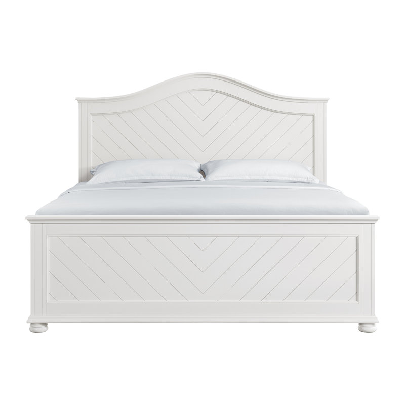 Schauer King Panel Bed In White