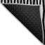 Tapis extérieur lavable à motif géométrique noir ivoire et gris 10 pi x 14 pi