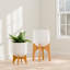Jardinière en fibre de pierre 16 po Arco - blanc-372851661-419836577