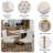 Rectangle Dining Table Set, Faux Marble Dining Table & Velvet Chairs with Stainless Steel Pedestal, 68" Dining Room Table and Chairs Set, Luxury Dining Table Set-396457670-396457720-396457725