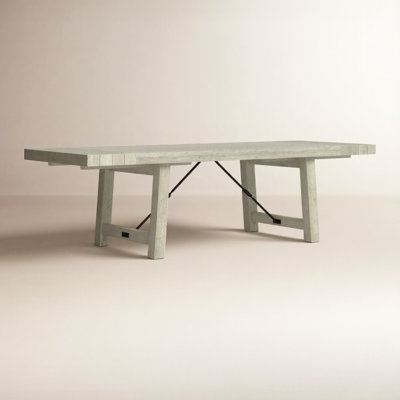 Edelen Extendable Pine Solid Wood Top Dining Table
