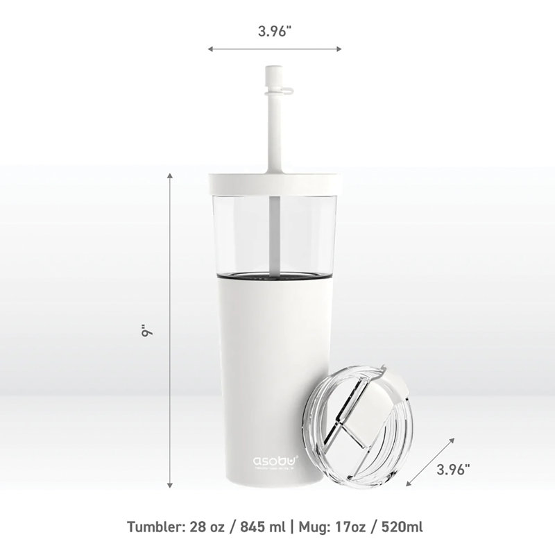 Asobu Marina Gobelet de voyage isolé en acier inoxydable