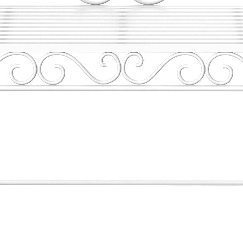 Outsunny 43" Garden Bench, Outdoor Patio Bench With Armrests, Metal Porch Bench For Backyard, Poolside, Lawn, Cream White