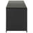 Storage Chest Black Poly Rattan Powder-Coated Steel Large Outdoor Patio Storage Chest-254195141