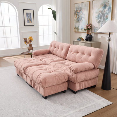 Canapé modulaire en forme de U avec accoudoirs arrondis Cloud Comfort et Cloud