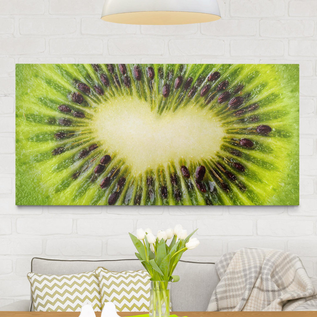 Leinwandbild Kiwi Heart