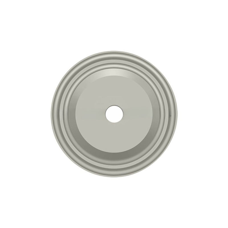 Metal Knob Backplate, Brushed Nickel