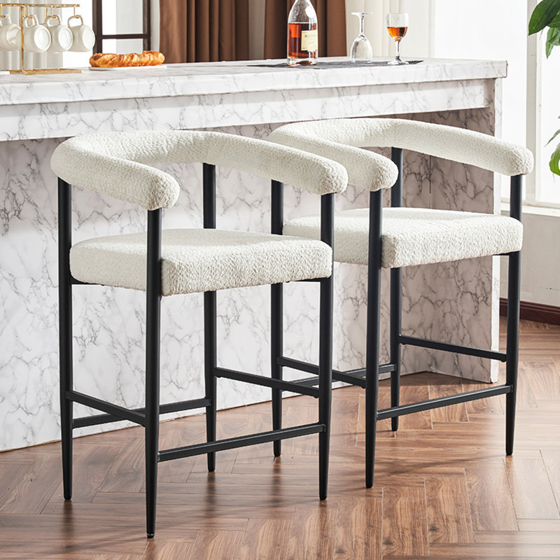 Tabouret de bar 2 places, Blanc