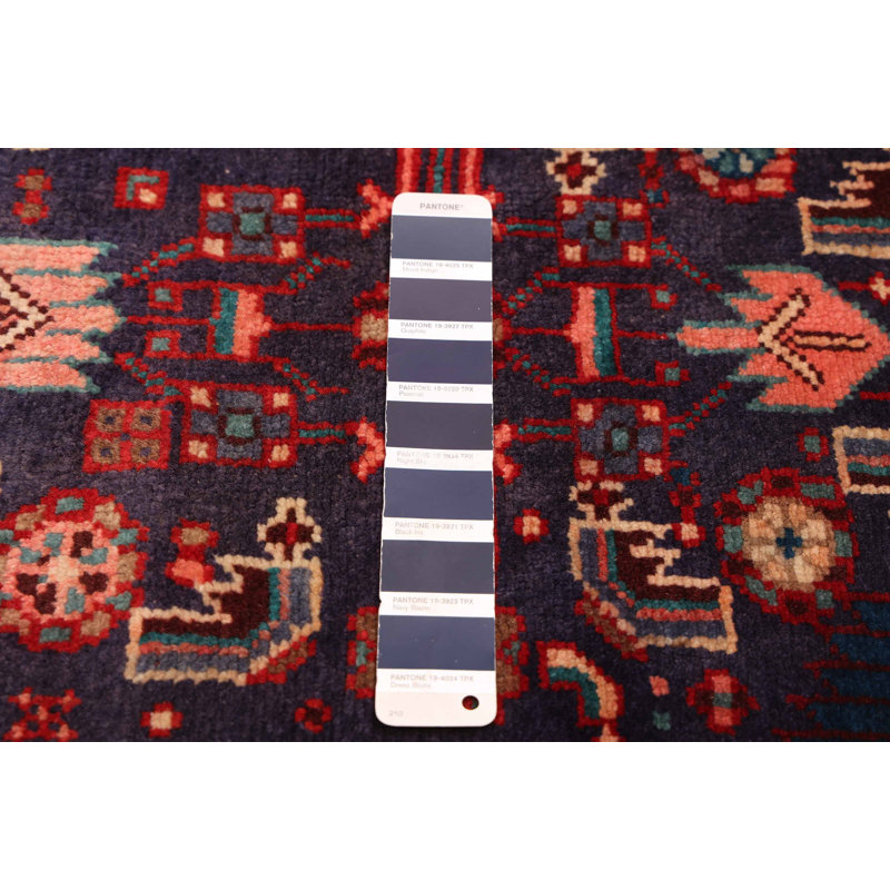 Tapis bleu marine Andelz 4 pi 9 po x 8 pi 7 po