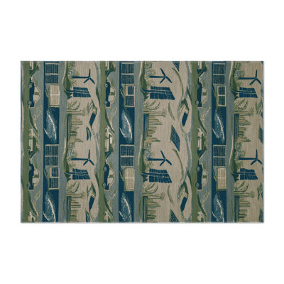 Tapis intérieur et extérieur gris Transport