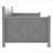 Twin Size Solid Wood &amp; MDF Storage Daybed with X-Frame, No Box Spring Needed, Gray for Guest/Living Room