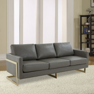 Bellago 83.5'' Faux Leather Sofa