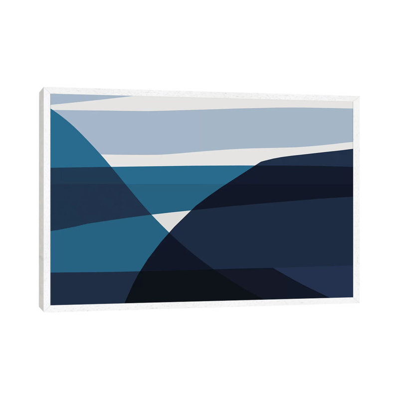 Oceans by Dan Hobday - Print on Canvas, White Framed, 152.5 cm H x 101.5 cm W