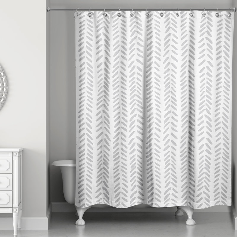 Rideau de douche simple Alline, gris