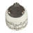 S/2 Ceramic 6/8" Scribble Footed Planter