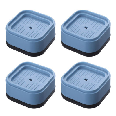 Foo pads Floor Protection Riser Adjustable Height Bed Risers 4/8pcs Furniture Set Stackable Washing Machine With -Slip Pad Shock-Absorbing For 4pcs