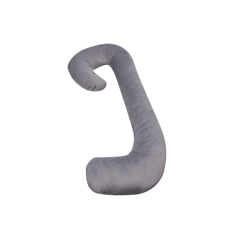 Oreiller de soutien moyen en polyester, Ardoise