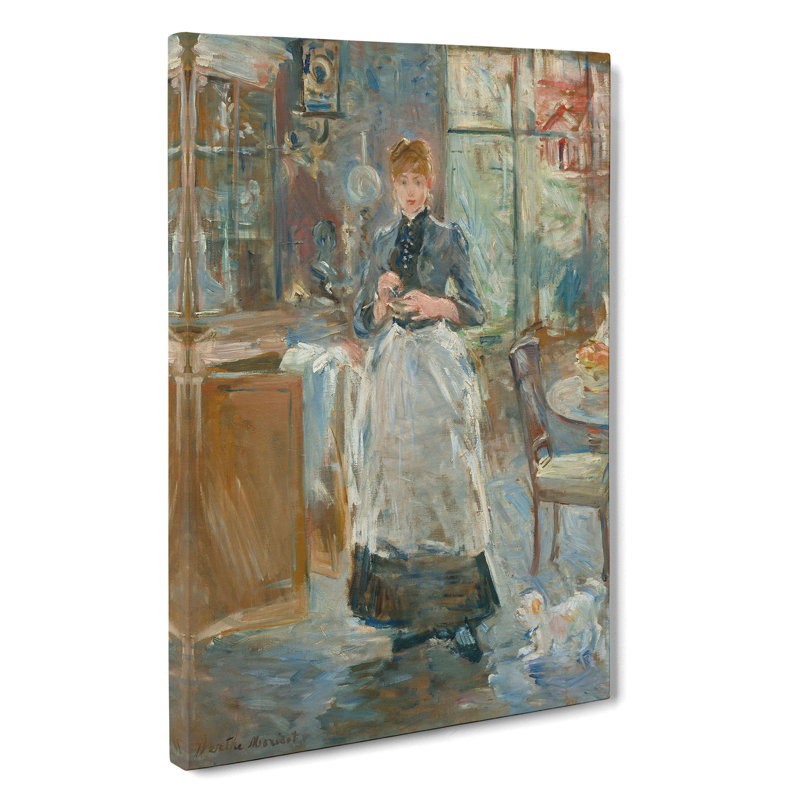 In The Dining Room by Berthe Morisot - Wrapped Canvas, 50cm H x 35cm W x 3cm D