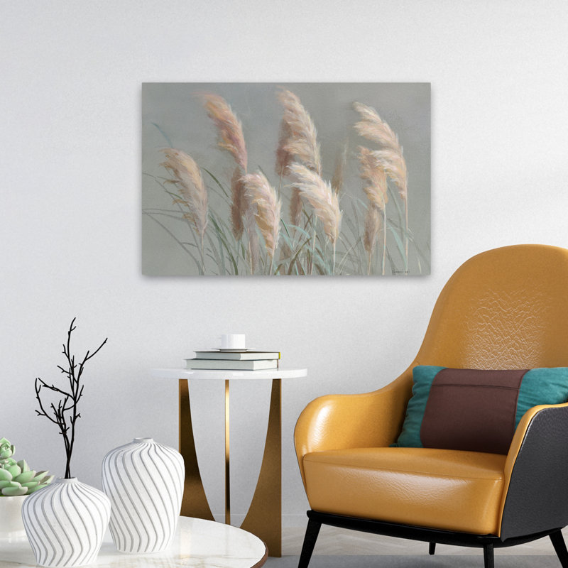 Pampas de jardin sur fond gris, H 24 po x l 16 po