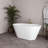 54" Streamline Soaking Freestanding Tub With Internal Drain-108964624