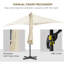 Brentton 245cm Cantilever Parasol-93049745