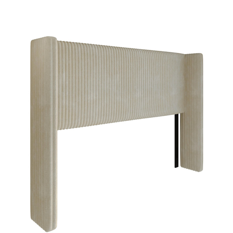 Lenox Twin Upholstered Headboard, Light Beige, Twin