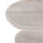 Haynes 16"W Solid Mango Wood Round Boho Accent Table with Sculptural Design-1472184751