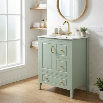 Meuble-lavabo de salle de bain avec lavabo