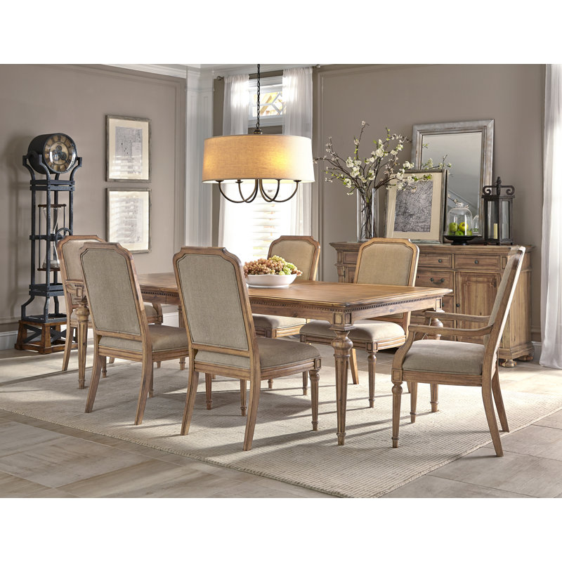 Veronica Extendable Unfinished Solid Wood Dining Table