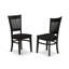 L'ensemble de table de cuisine pour petits espaces contient une table de salle à manger rectangulaire avec rallonge papillon et chaises, noir-2117561525-2117561527