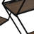 Denegal Hexagon Wall Shelves with Wood and Metal Frame Featuring MDF Panels and Boho Iron Detailing Set of 3-89124668