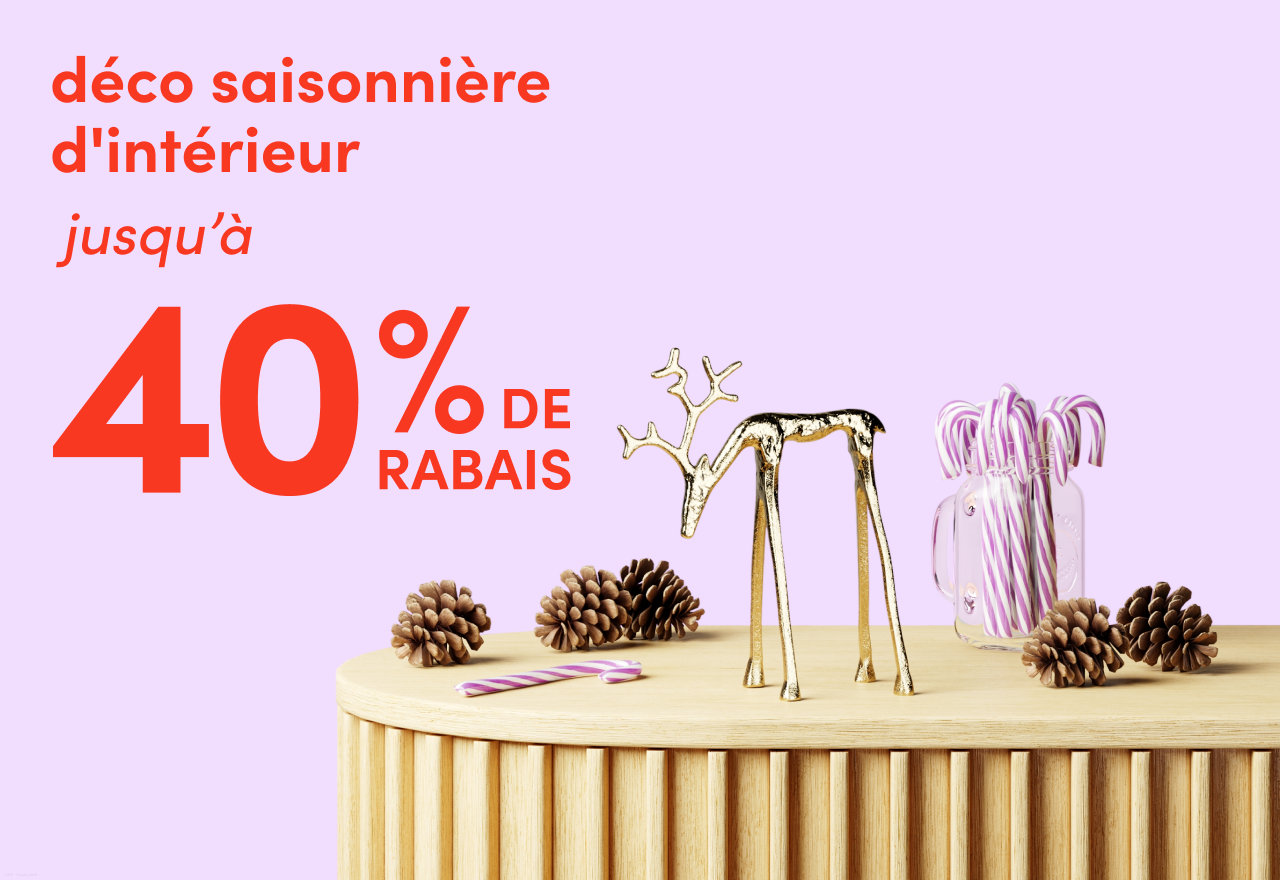déco saisonnière d'intérieur en solde