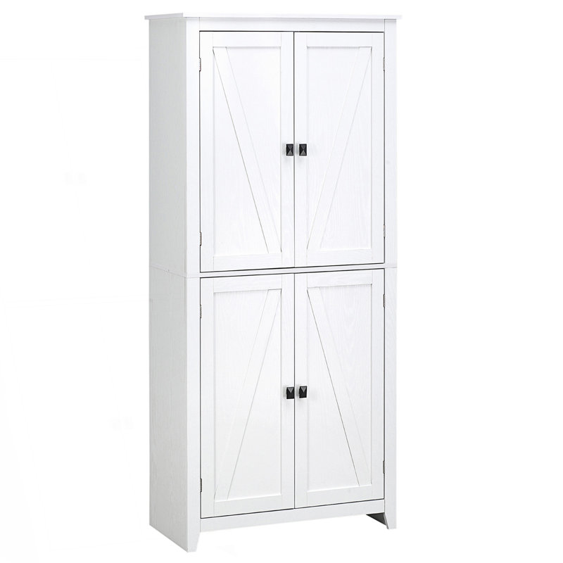 Armoire de rangement 4 portes à 4 niveaux Modern Modern