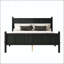 Twin Size Flat Panel Bed with Shaker and Farmhouse Style Design-866313262-866313232