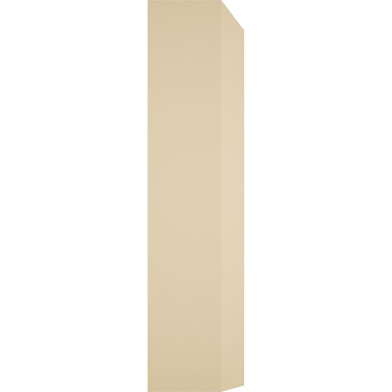 Foster Plinth Block with Beveled Edge, 4" H x 2" W x 1" D