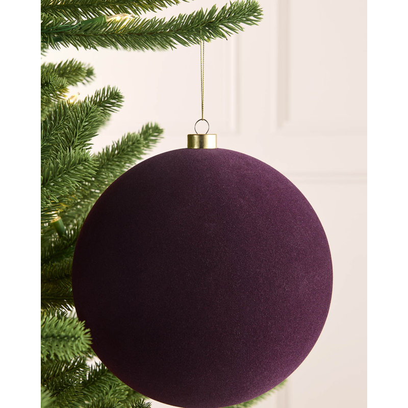 17.5cm Polystyrene Bauble, 22.6 cm H x 20 cm W x 20 cm D, Purple
