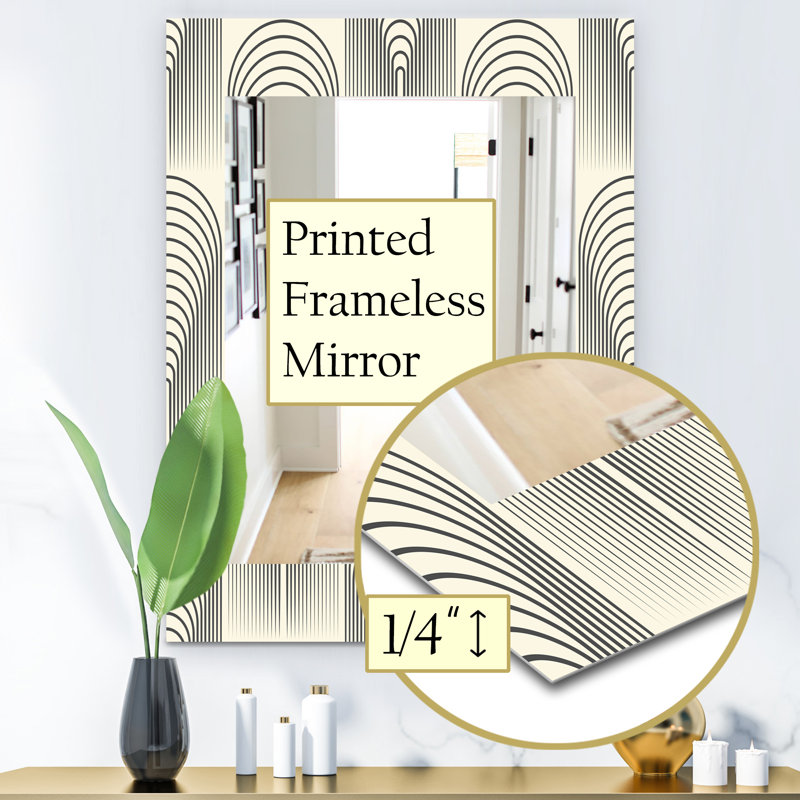 Miroir mural 27 pièces scandinaves, H 24 po x l 32 po