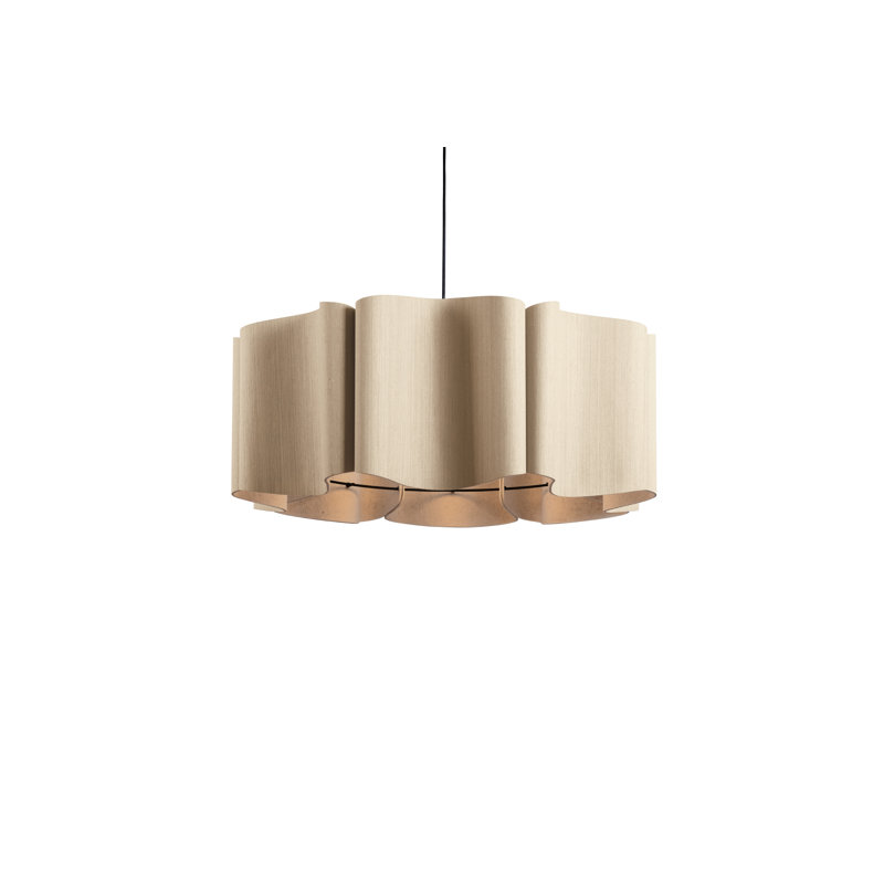 Luminaire suspendu Paulina, Cendré