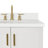 Freitas 43'' Solid Wood Single Bathroom Vanity in White with 1.5'' Pure White Quartz Top, Right Offset, Rectangle Sink-1495939915-1496852267-1564324295