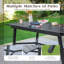 Alyah Extendable Steel Dining Table